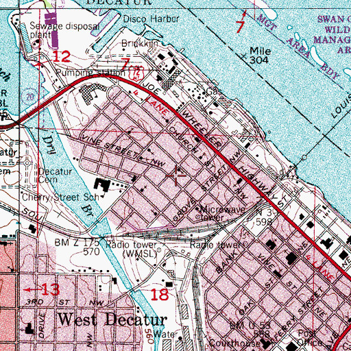 Topographic Map of Kings Memorial Church, AL