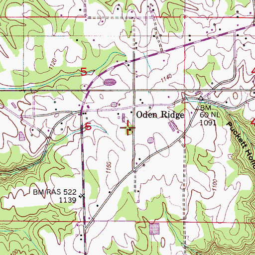 Topographic Map of Macedonia Baptist Church, AL