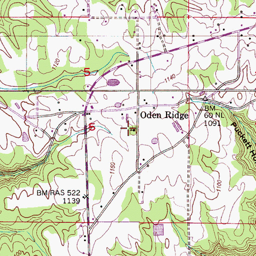 Topographic Map of Macedonia Cemetery, AL