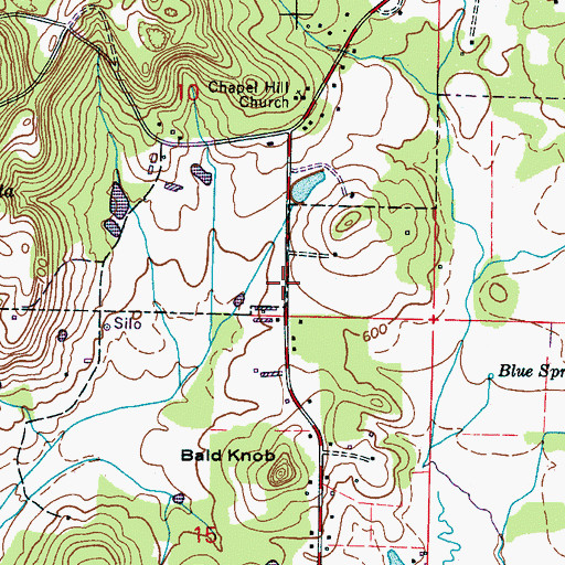 Topographic Map of Means School (historical), AL