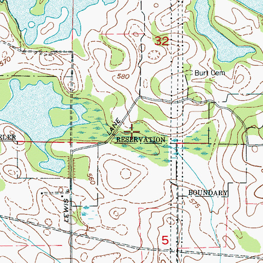 Topographic Map of Riverview School, AL