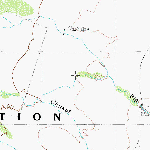 Topographic Map of Big Wash, AZ