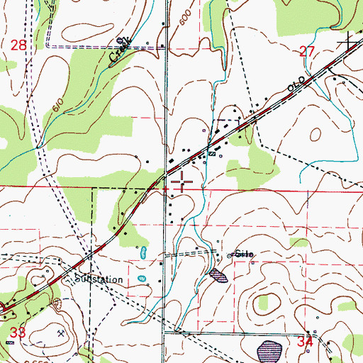 Topographic Map of Shady Grove Church, AL