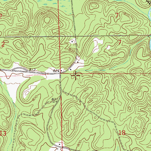 Topographic Map of Zion Hill School (historical), AL