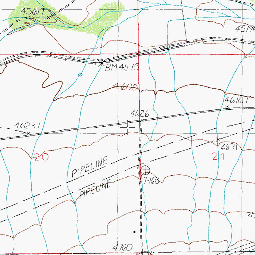 Topographic Map of Wood Canyon, AZ