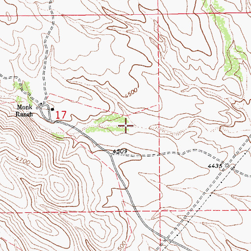 Topographic Map of Wood Canyon, AZ