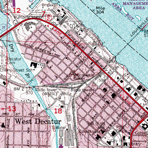 Topographic Map of First Missionary Baptist Church, AL