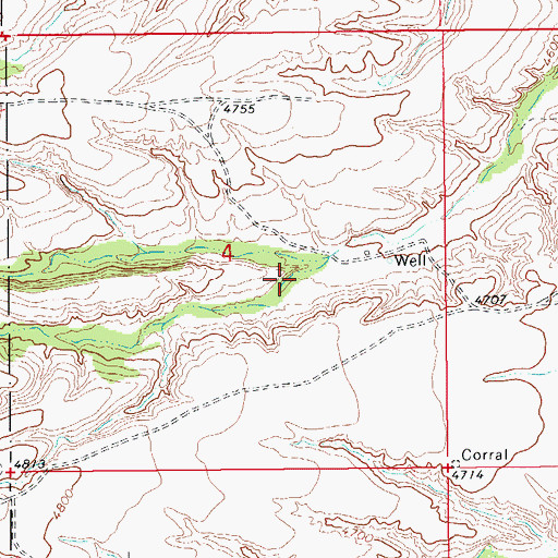 Topographic Map of Wood Canyon, AZ