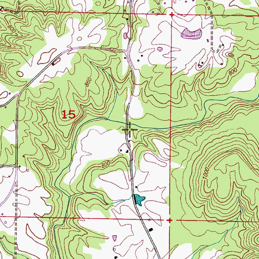 Topographic Map of Gandys Bridge, AL