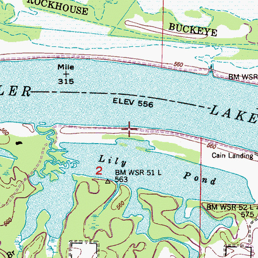 Topographic Map of Gillsport (historical), AL