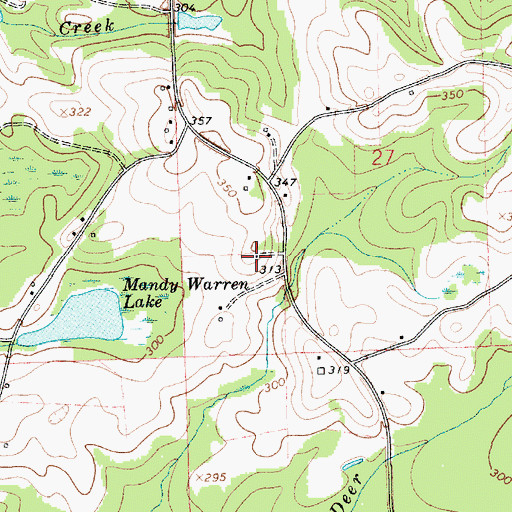 Topographic Map of Bethel Church, AL