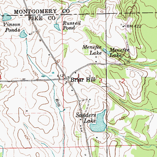 Topographic Map of Carter School (historical), AL
