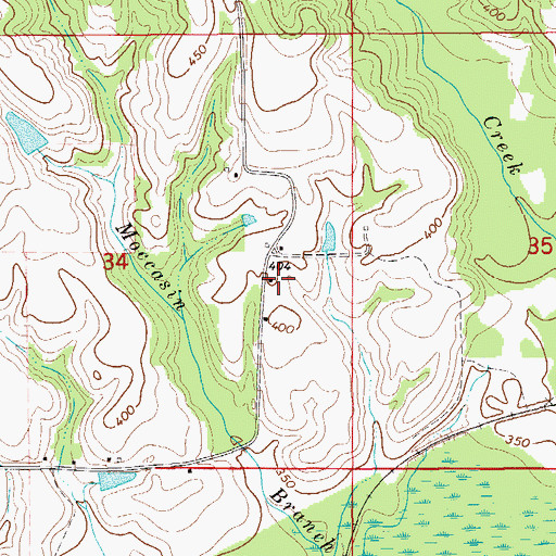 Topographic Map of Conecuh, AL
