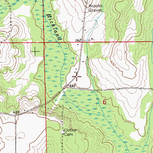 Topographic Map of Devil Neck, AL