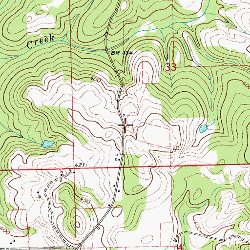 Topographic Map of Dogwood Acres, AL