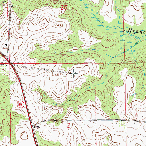 Topographic Map of Jerusalem Campground, AL