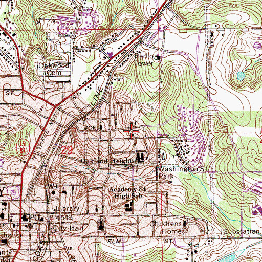 Topographic Map of Morning Star Baptist Church, AL