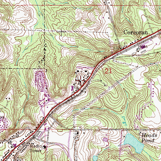 Topographic Map of Northside Baptist Church, AL