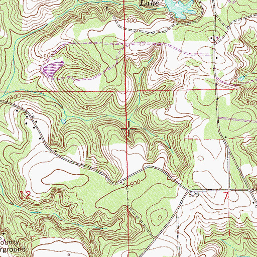 Topographic Map of The Pocosin (historical), AL