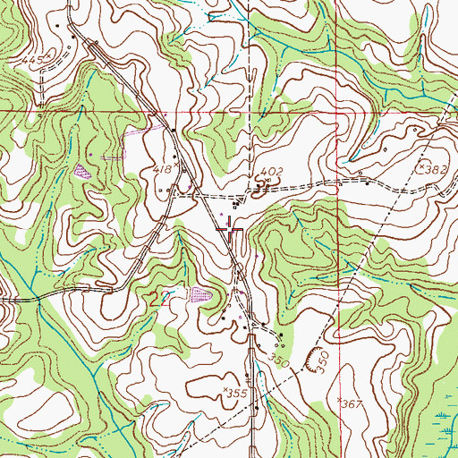 Topographic Map of Union School (historical), AL