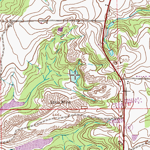 Topographic Map of Whiteheads Pond, AL