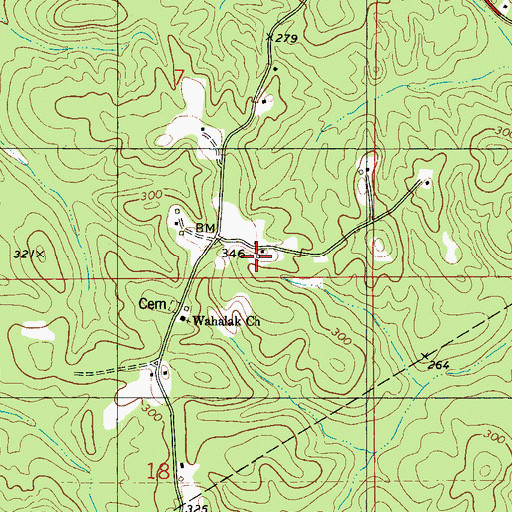 Topographic Map of Armstrong School (historical), AL