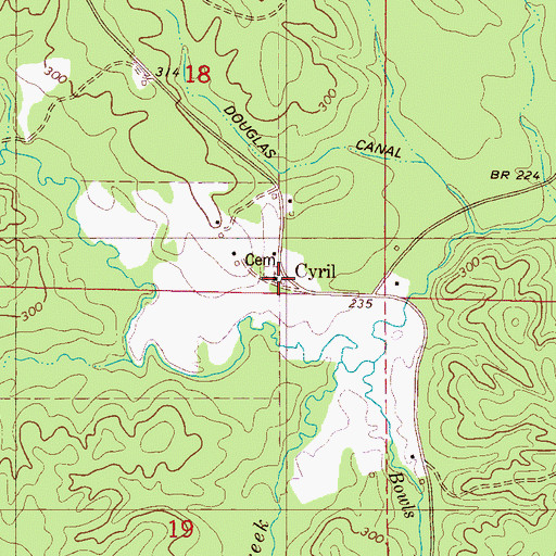 Topographic Map of Bethel United Methodist Church, AL