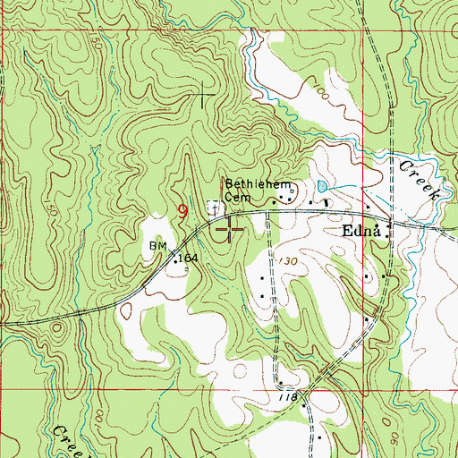 Topographic Map of Bethlehem Church (historical), AL
