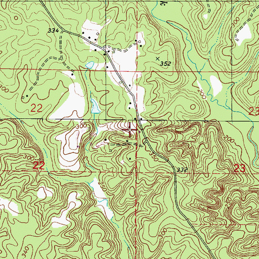 Topographic Map of Bible Chapel Church, AL
