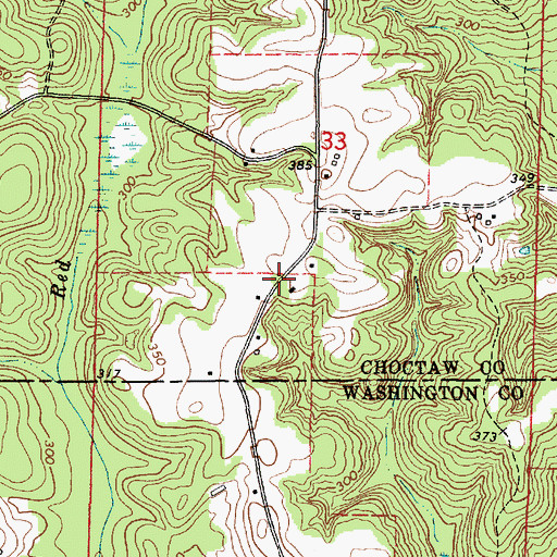 Topographic Map of Browns Store (historical), AL