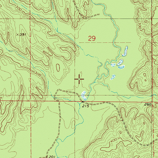 Topographic Map of Bull Branch, AL