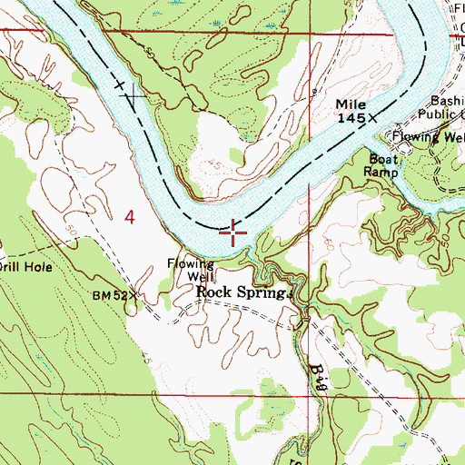 Topographic Map of Cade Bar, AL