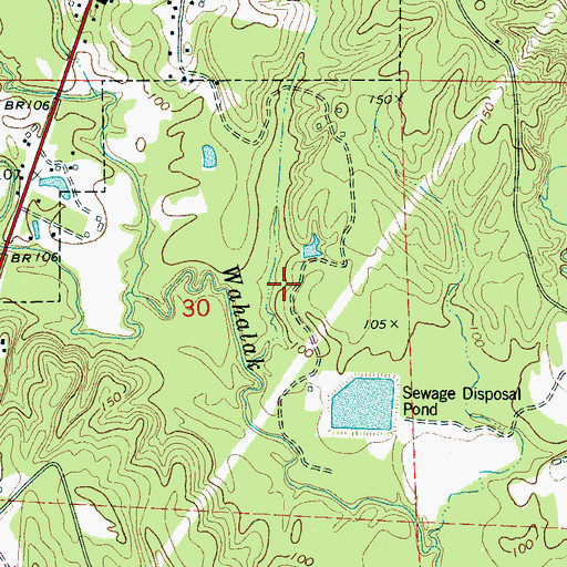 Topographic Map of Carnathan Mill (historical), AL