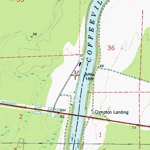 Topographic Map of Ezell Camp, AL