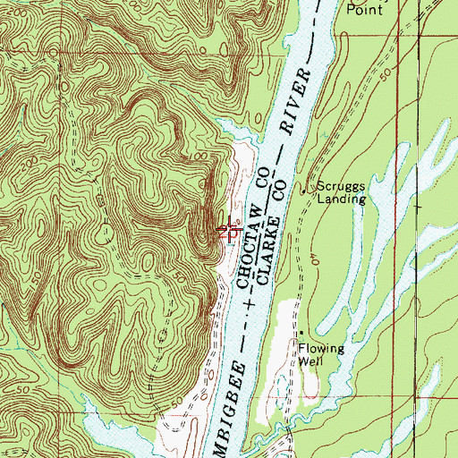 Topographic Map of I Martin Landing (historical), AL