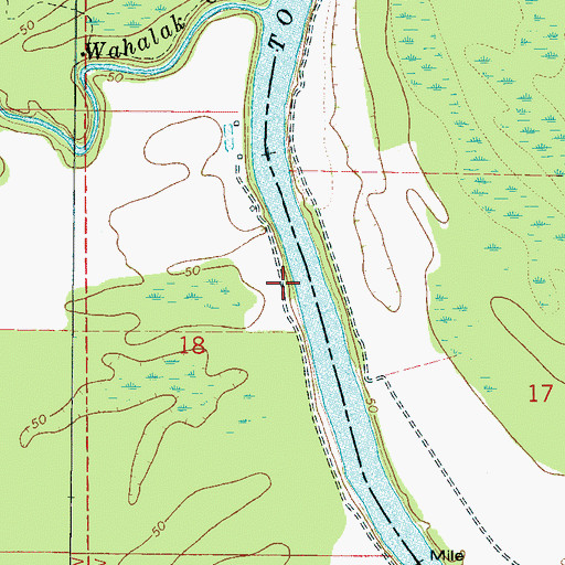 Topographic Map of Magnolia Landing (historical), AL