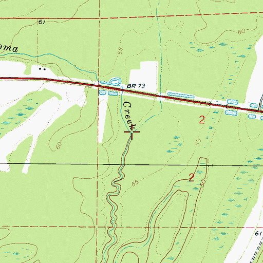 Topographic Map of Morgan Branch, AL