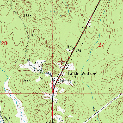 Topographic Map of Morning Star Church, AL
