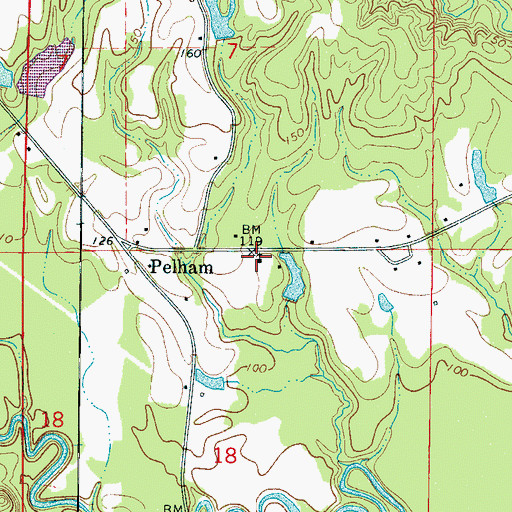Topographic Map of Pelham United Methodist Church, AL