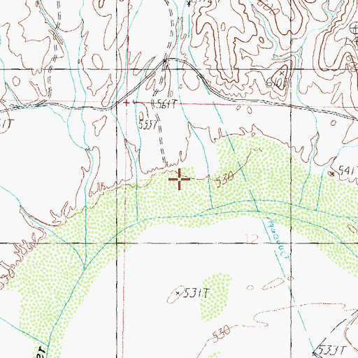 Topographic Map of Woolsey Wash, AZ