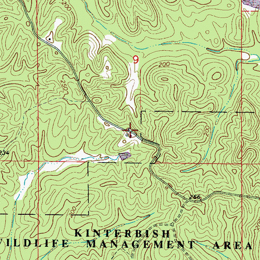 Topographic Map of Pritchetts Store (historical), AL