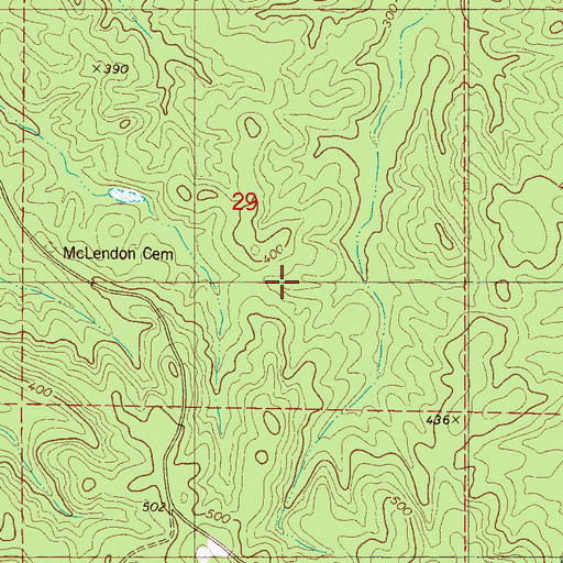 Topographic Map of Rock Gap, AL