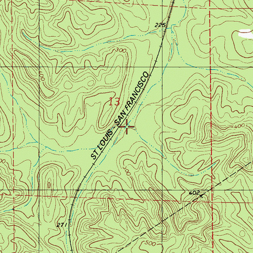 Topographic Map of Rock Springs Branch, AL