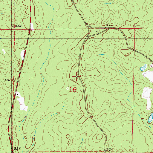 Topographic Map of Salt Lick (historical), AL