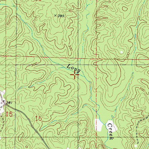 Topographic Map of Short Forks, AL