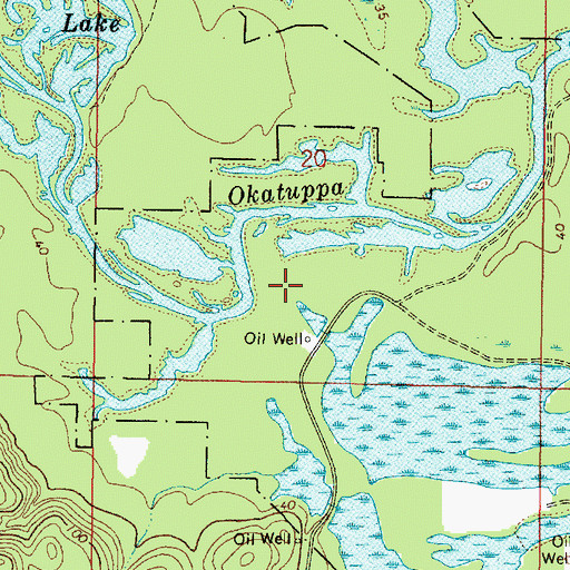Topographic Map of Smith Landing (historical), AL