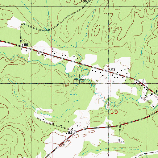 Topographic Map of Ulmer Creek, AL