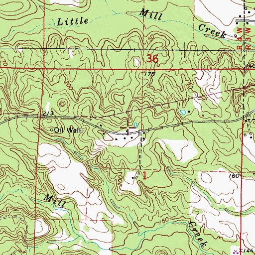 Topographic Map of Vanilla School (historical), AL