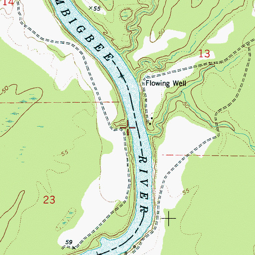 Topographic Map of Walters Lower Landing (historical), AL