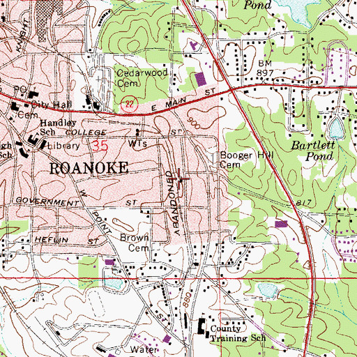 Topographic Map of Bethel Methodist Episcopal Church, AL